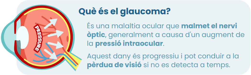 Imagen explicando qué es el glaucoma